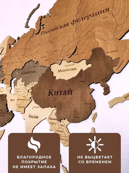 Карта мира настенная