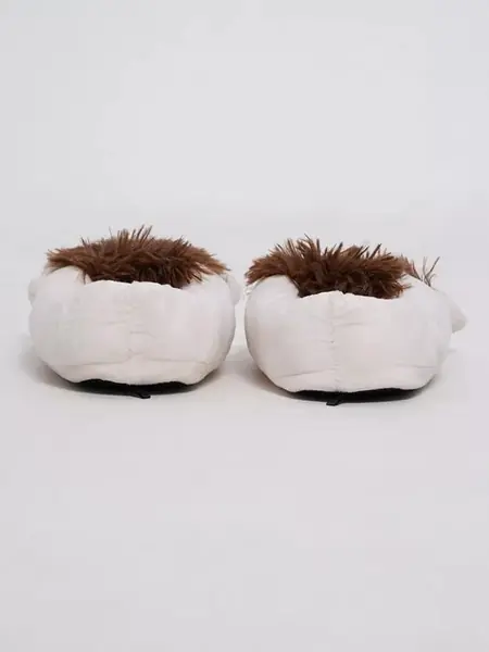 Плюшевые тапки-ступни