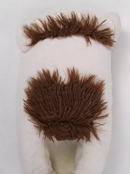 Плюшевые тапки-ступни