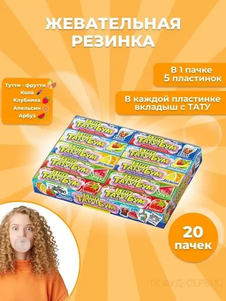 Жевательная резинка «Тату Бум»