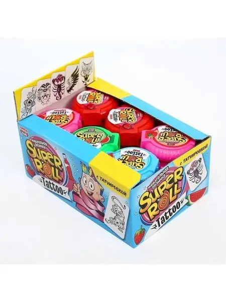 Жевательная резинка SUPER ROLL TATTOO