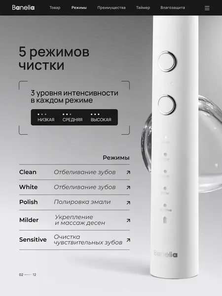 Электрическая зубная щетка
