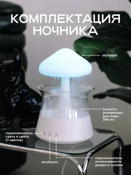 Увлажнитель воздуха-диффузор с подсветкой