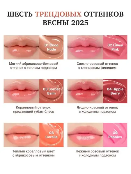 Оттеночный бальзам для губ Sorbet