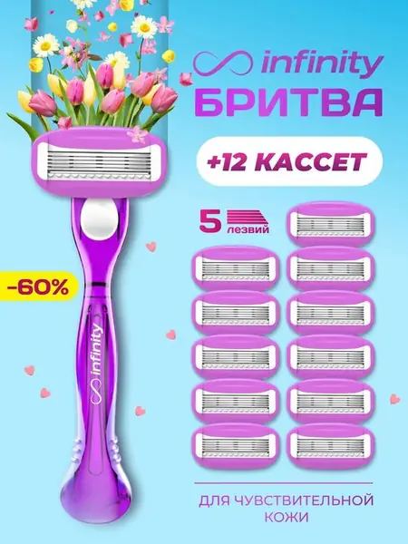 Бритва женская многоразовая