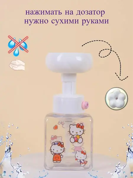 Hello Kitty — пенка-мыло для рук.