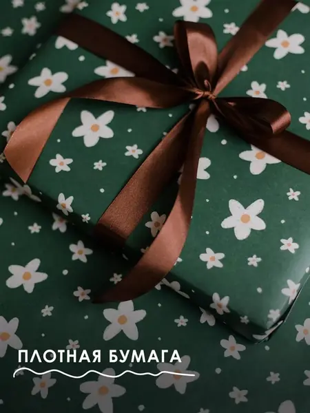 Упаковочная бумага Ромашки