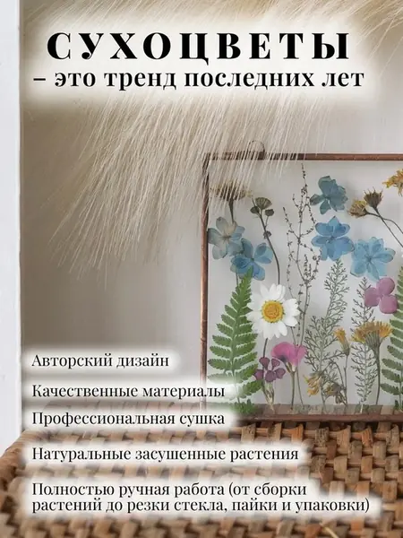Рама с сухоцветами