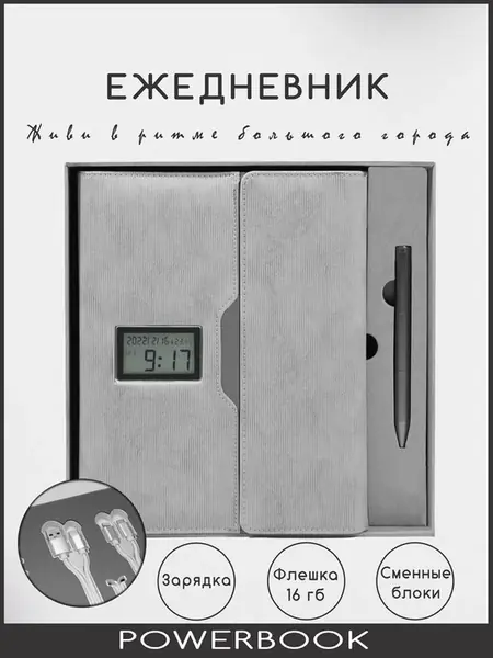 Ежедневник с зарядкой