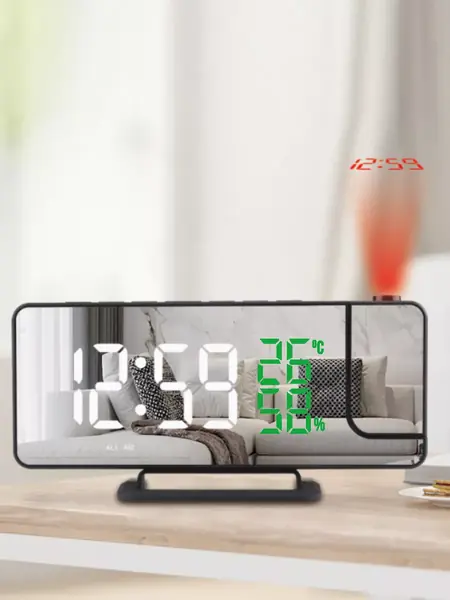 Часы электронные настенные с проекцией