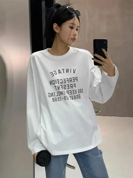 Лонгслив для подростков с принтом