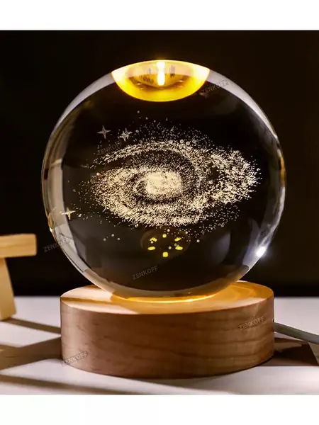 Светодиодный светильник-ночник шар 3D
