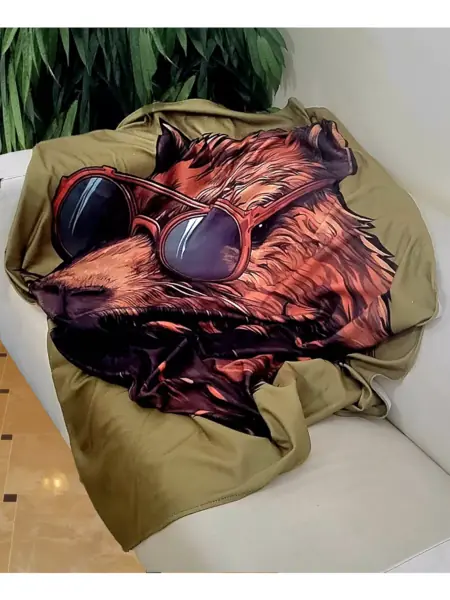 Флисовый плед Капибара