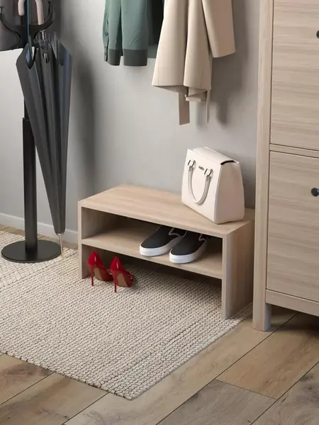 Обувница в прихожую деревянная открытая