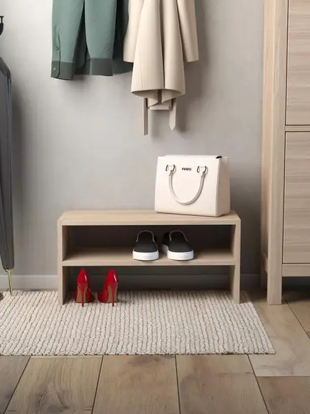 Обувница в прихожую деревянная открытая