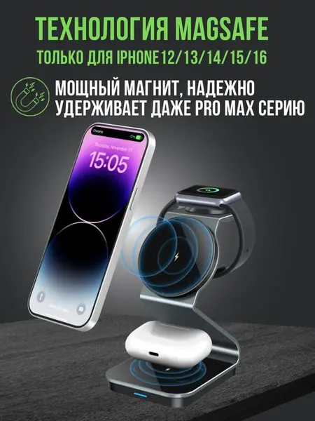 Беспроводная зарядка для iPhone MagSafe