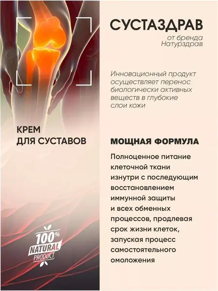 Крем-мазь «Суставод» для суставов