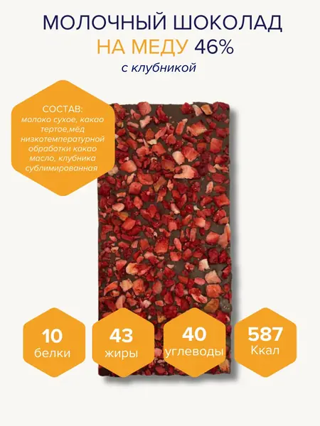 Шоколад без сахара на меду