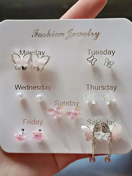 Серьги-бабочки