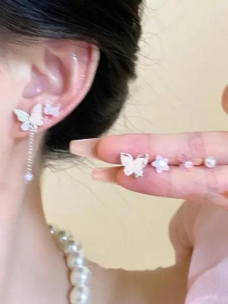 Серьги-бабочки