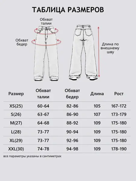 Джинсы багги