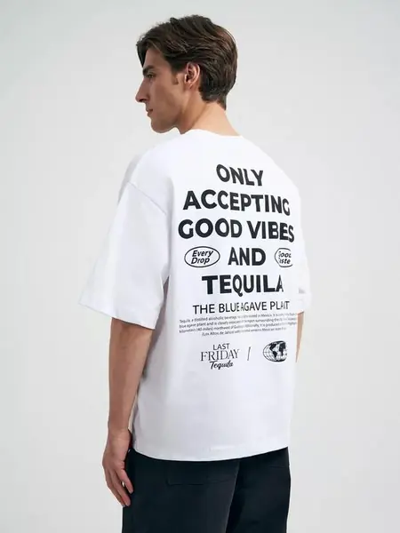 Оверсайз футболка из хлопка