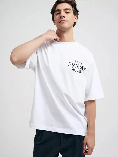 Оверсайз футболка из хлопка