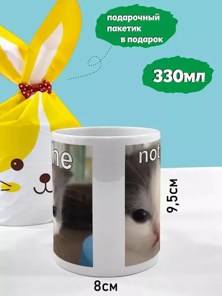 Кружка мем «Котёнок»