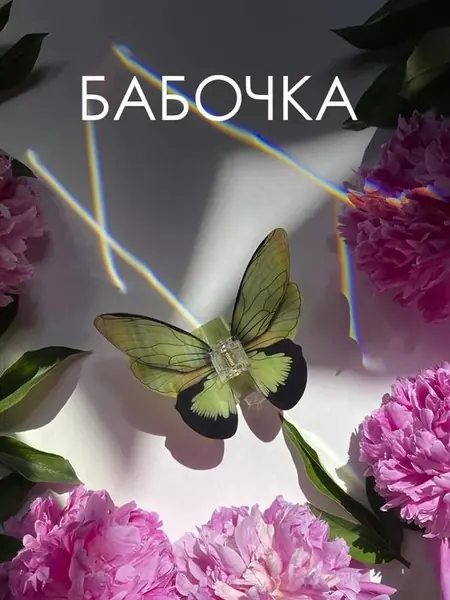 Заколка-бабочка