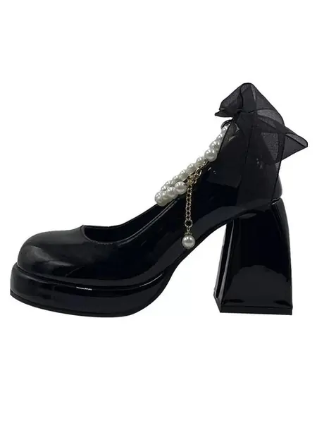 Каблуки с жемчугом