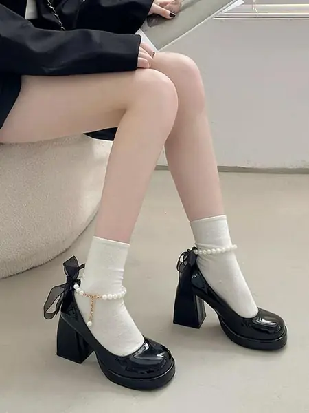 Каблуки с жемчугом