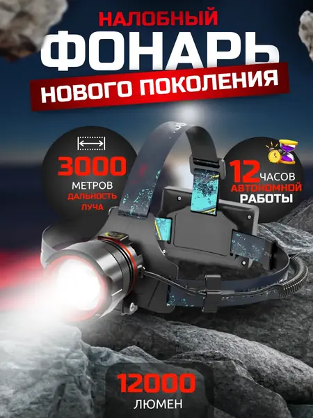 Фонарь налобный