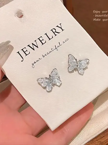 Серьги-гвоздики «бабочки»