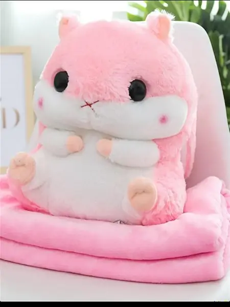 Мягкая игрушка-плед «Хомяк»