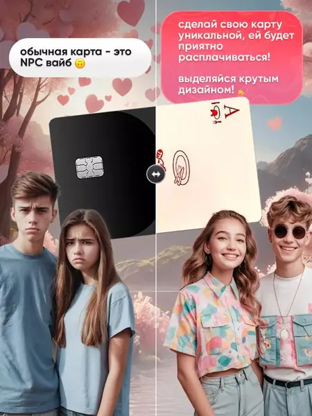 Наклейка на карту банковскую