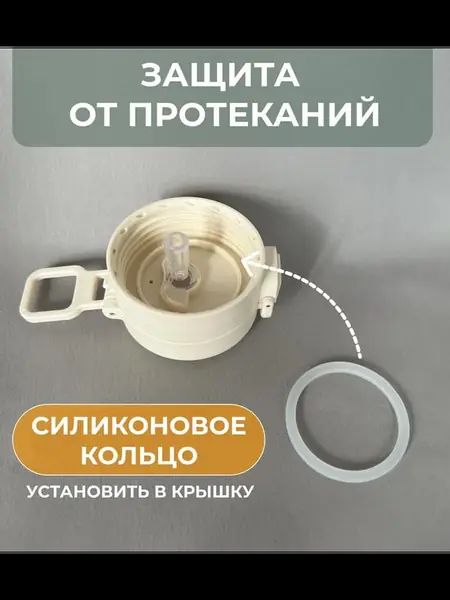 Бутылка для воды с трубочкой