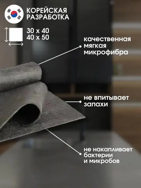 Умная салфетка для стёкол и зеркал