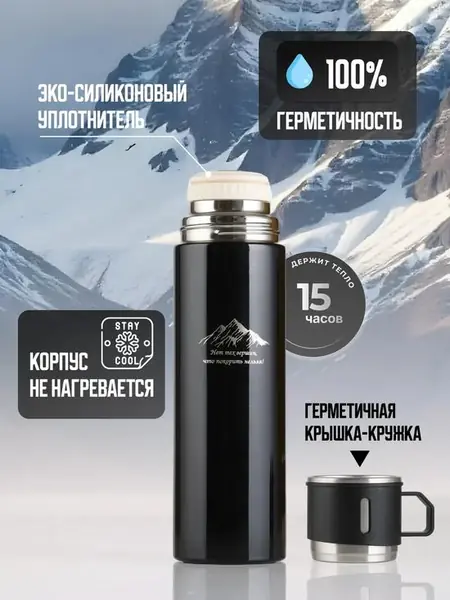 Подарочный набор термоса с кружками