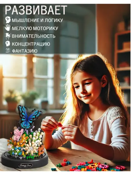 3D конструктор цветов
