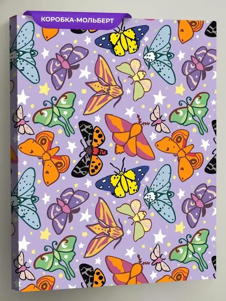 Картина по номерам «Мотыльки и бабочки»