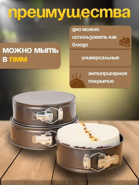 Формы для запекания круглые