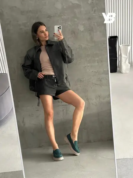 Лоферы на танкетке