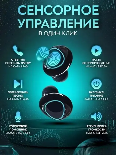 Игровые беспроводные наушники с микрофоном.