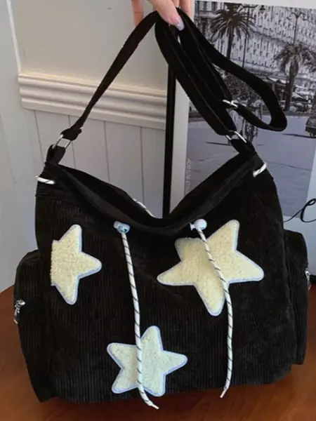 Сумка «Звёзды», вельвет.