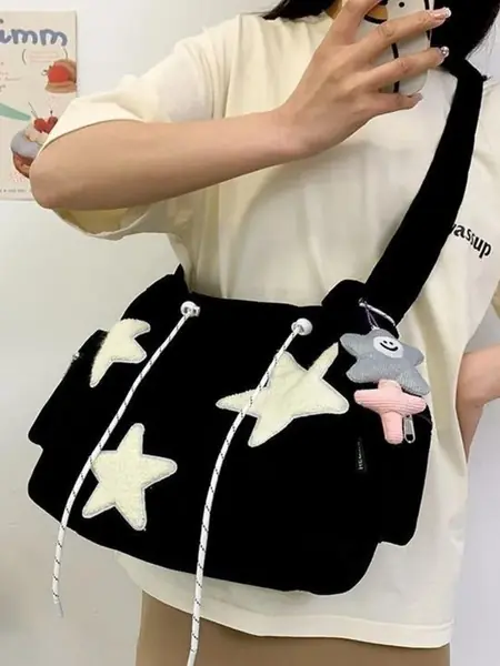 Сумка «Звёзды», вельвет.