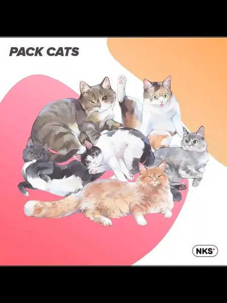 Наклейки коты