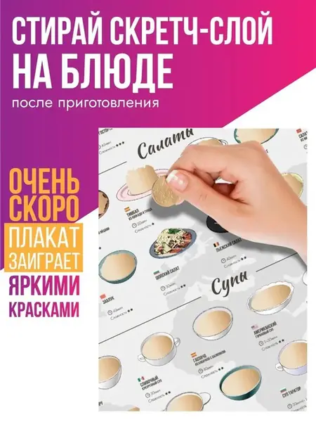 Скретч постер