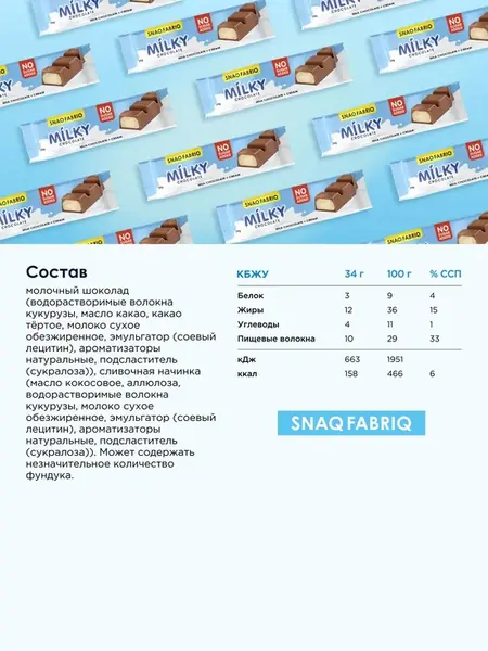 Молочный шоколад Milky