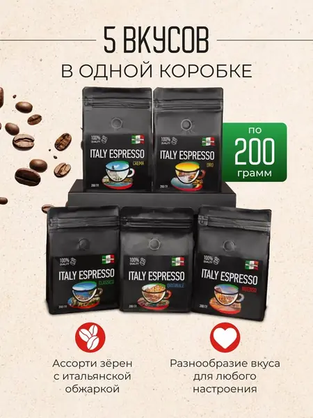 Кофе в зернах Подарочный