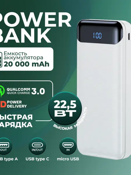 Повербанк 20000mah